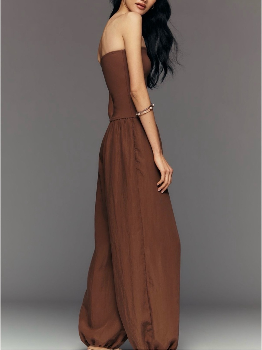 Maeve Strapless Twofer Jumpsuit - Picture 2 of 7